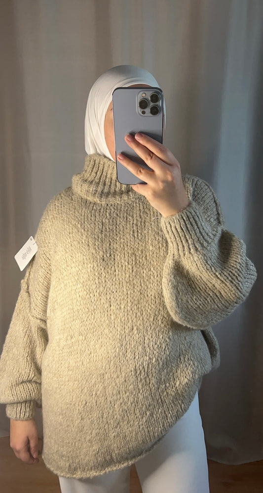 Pull Teddy Oversize - Taupe