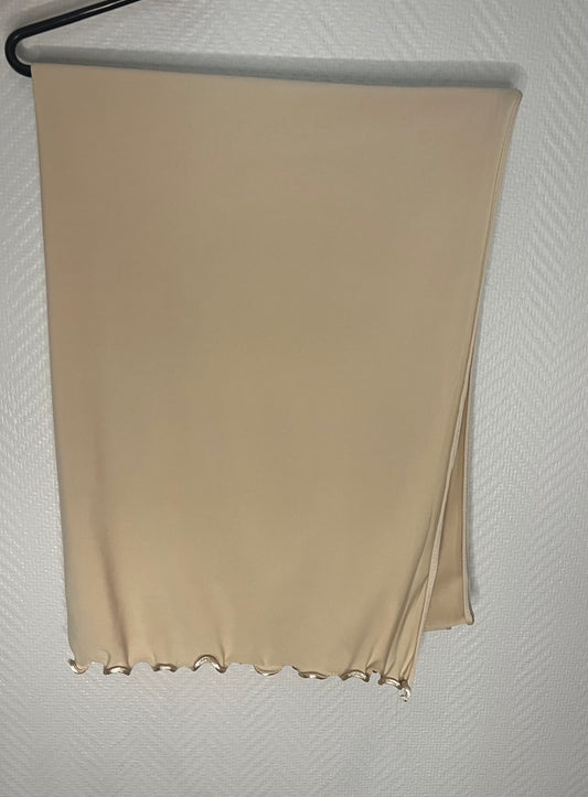 Hijab Jersey Premium Luxe Frisé - Nude